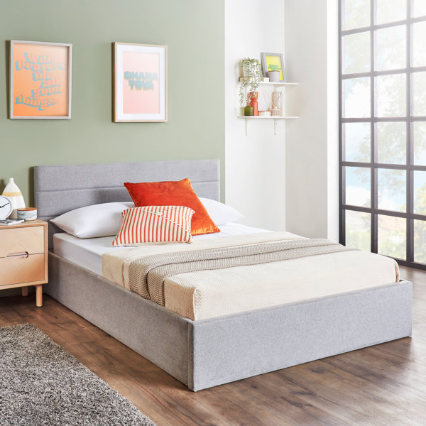 Latitude Run Haninerm Upholstered Ottoman Bed with Mattress Wayfair.co.uk